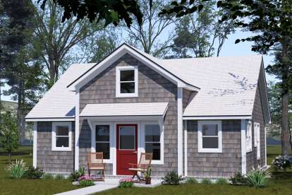 Cottage House Plan #4848-00501 Elevation Photo