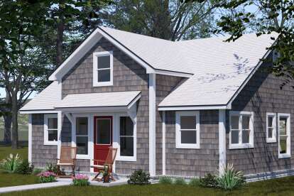 Cottage House Plan #4848-00501 Elevation Photo
