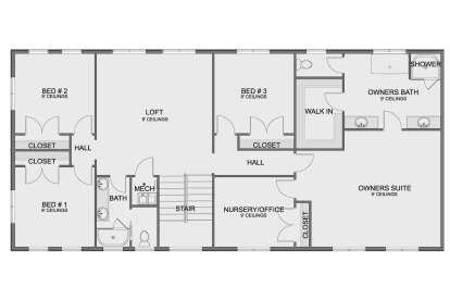 Second Floor for House Plan #2802-00433