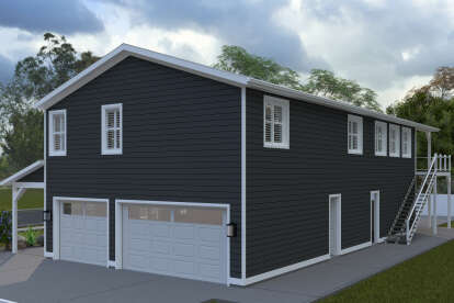 Lake Front House Plan #2802-00434 Elevation Photo