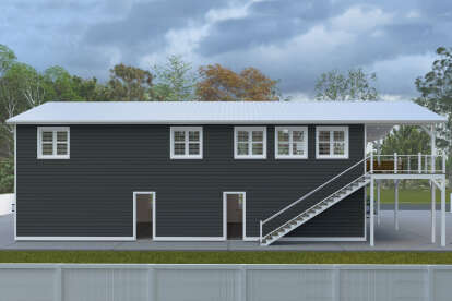 Lake Front House Plan #2802-00434 Elevation Photo