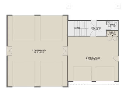 Garage Floor for House Plan #2802-00435