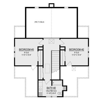 Second Floor for House Plan #2473-00012