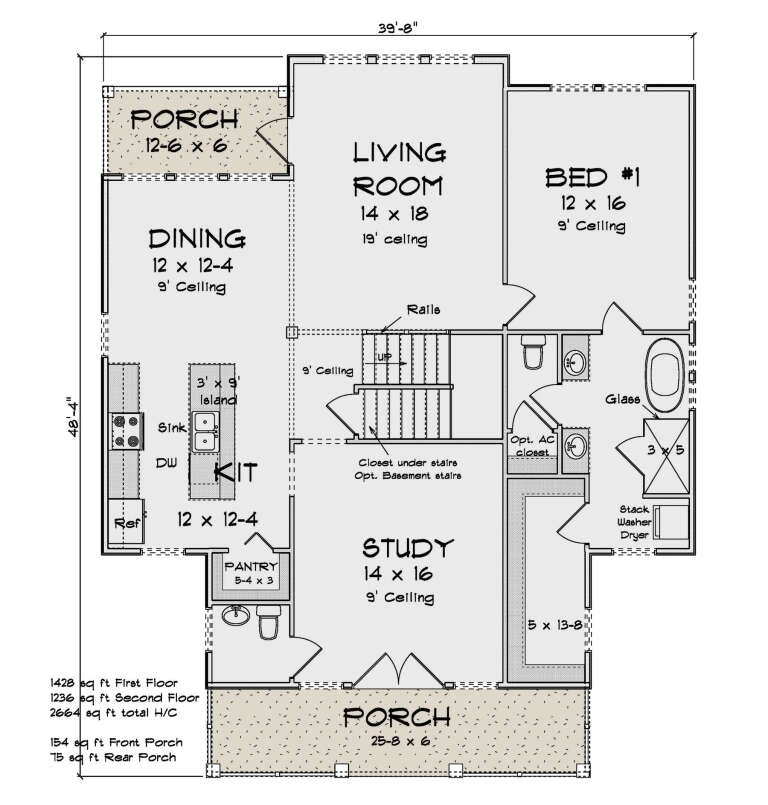 House Plan House Plan #34066 Drawing 1