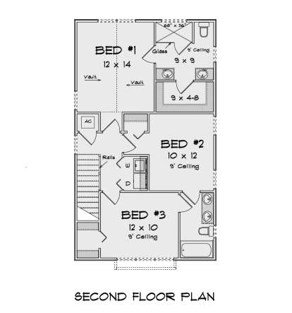 Second Floor for House Plan #4848-00504