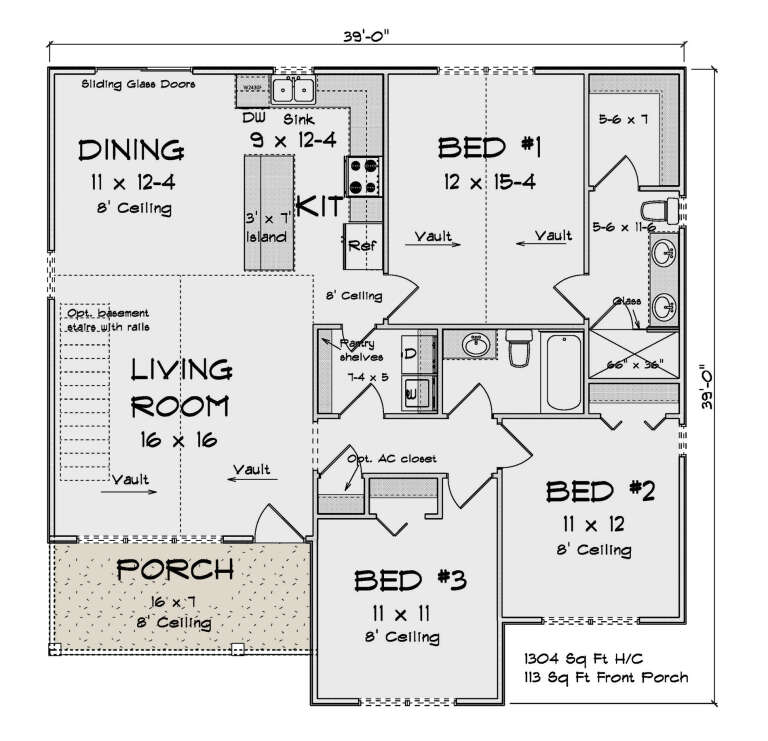House Plan House Plan #34069 Drawing 1