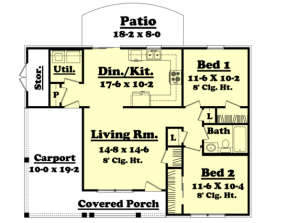 Main Floor for House Plan #041-00024