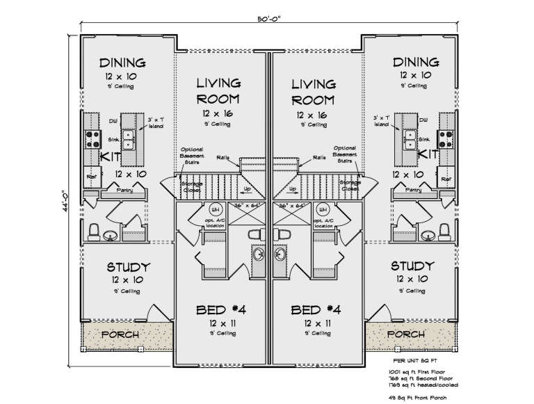 House Plan House Plan #34070 Drawing 1