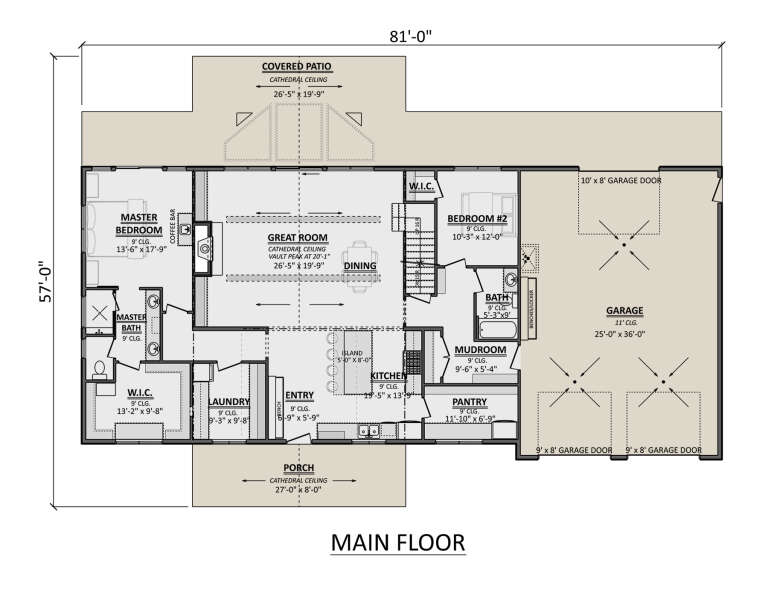 House Plan House Plan #34071 Drawing 1
