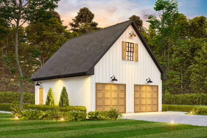 Modern Farmhouse House Plan #699-00462 Elevation Photo