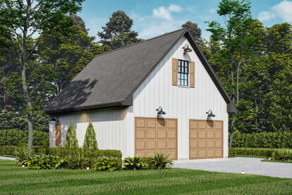 Modern Farmhouse House Plan #699-00462 Elevation Photo
