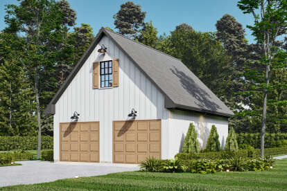 Modern Farmhouse House Plan #699-00462 Elevation Photo