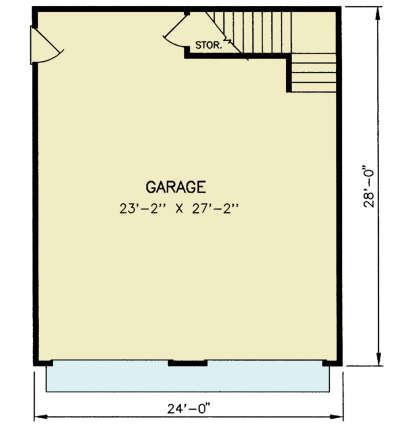 Garage Floor for House Plan #699-00462