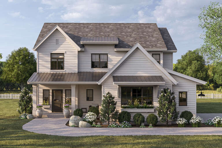 House Plan House Plan #34073 Front Elevation 