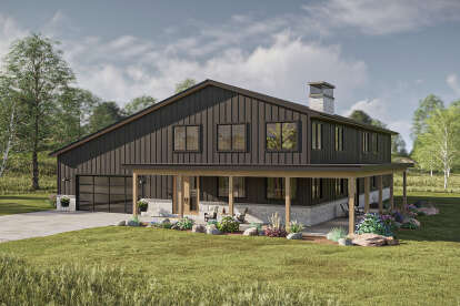 Barn House Plan #963-01182 Elevation Photo