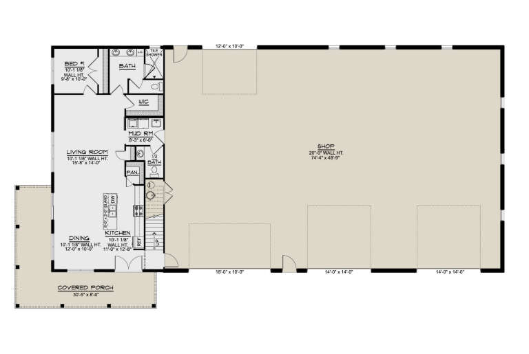 House Plan House Plan #34075 Drawing 1