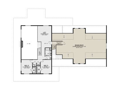 Second Floor for House Plan #5032-00378