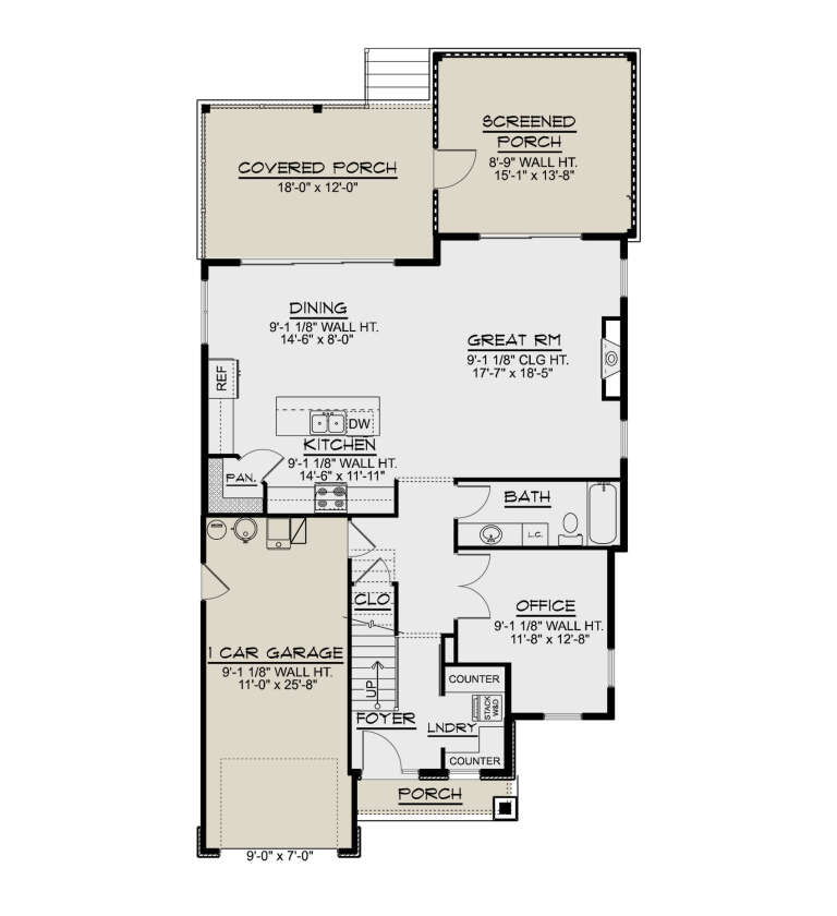 House Plan House Plan #34077 Drawing 1