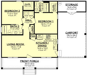 Main Floor  for House Plan #041-00025