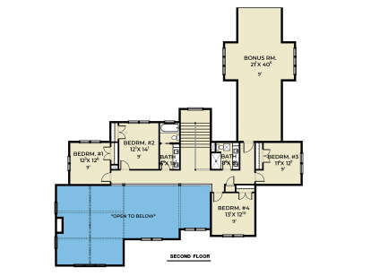 Second Floor for House Plan #2464-00195