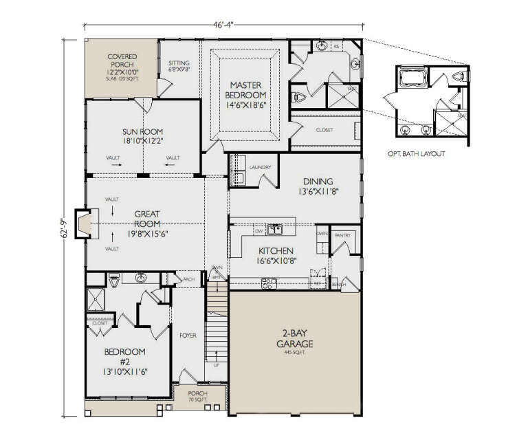 House Plan House Plan #34084 Drawing 1