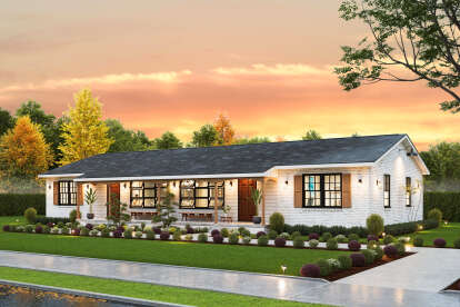 Country House Plan #699-00463 Elevation Photo