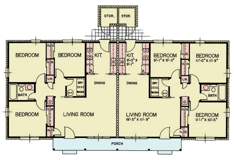 House Plan House Plan #34086 Drawing 1