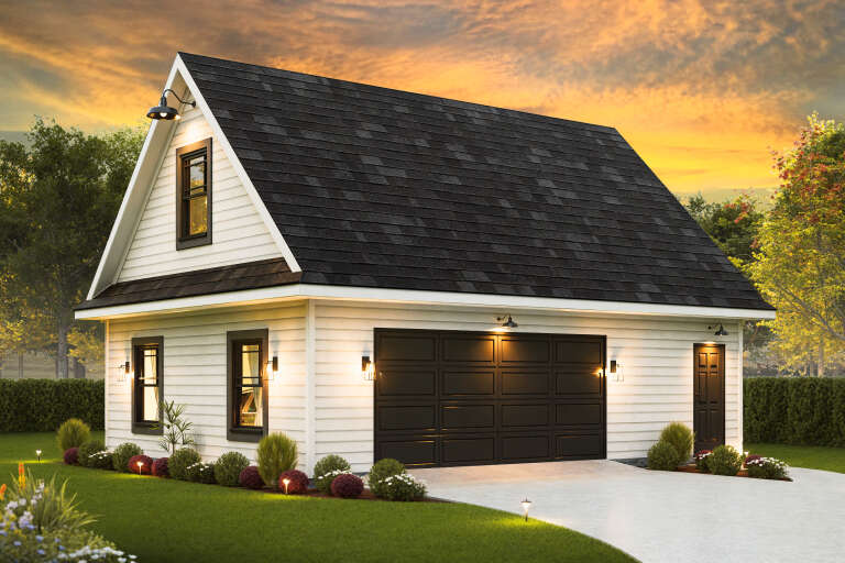 House Plan House Plan #34087 Angled Right Elevation