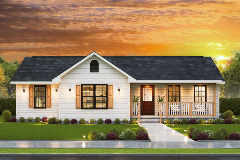 House Plan House Plan #34090 Front Elevation 