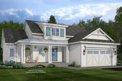 Modern Farmhouse House Plan #098-00657 Elevation Photo