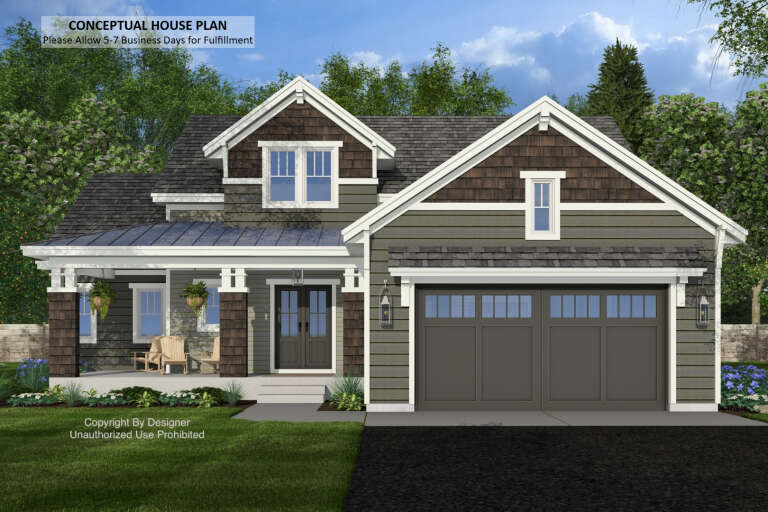 House Plan House Plan #34093 Front Elevation 