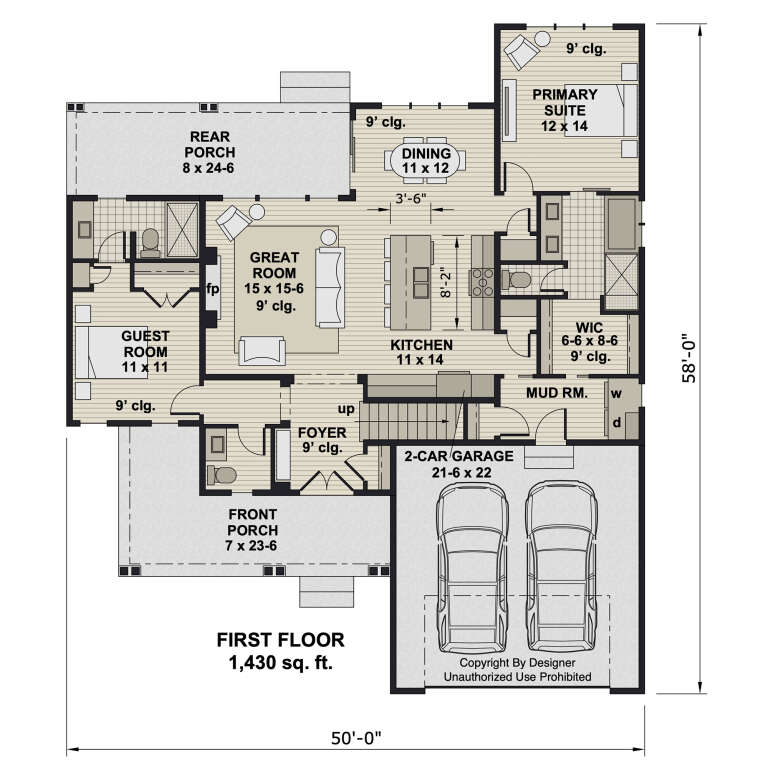 House Plan House Plan #34093 Drawing 1