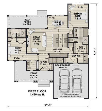 Main Floor  for House Plan #098-00659