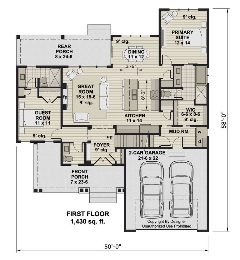 House Plan House Plan #34094 Drawing 1