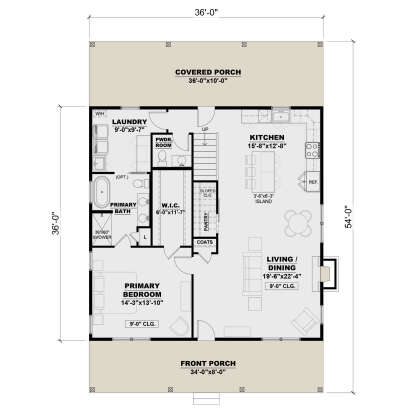 Main Floor  for House Plan #7568-00039