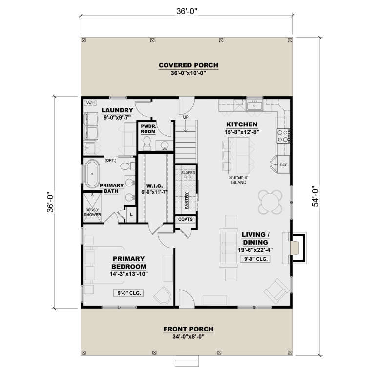 House Plan House Plan #34096 Drawing 1