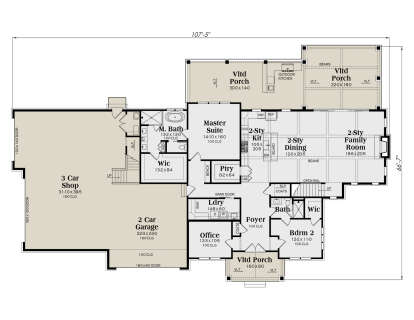 Main Floor  for House Plan #009-00465