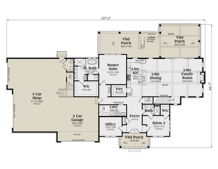 House Plan House Plan #34098 Drawing 1