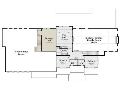 Second Floor for House Plan #009-00465