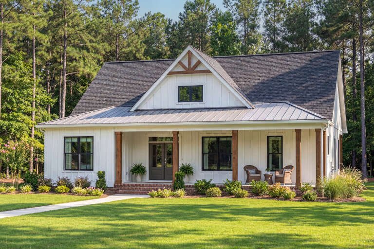 House Plan House Plan #34099 Angled Front Elevation