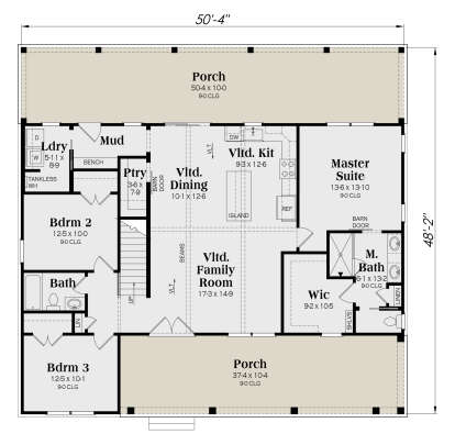 Main Floor  for House Plan #009-00466