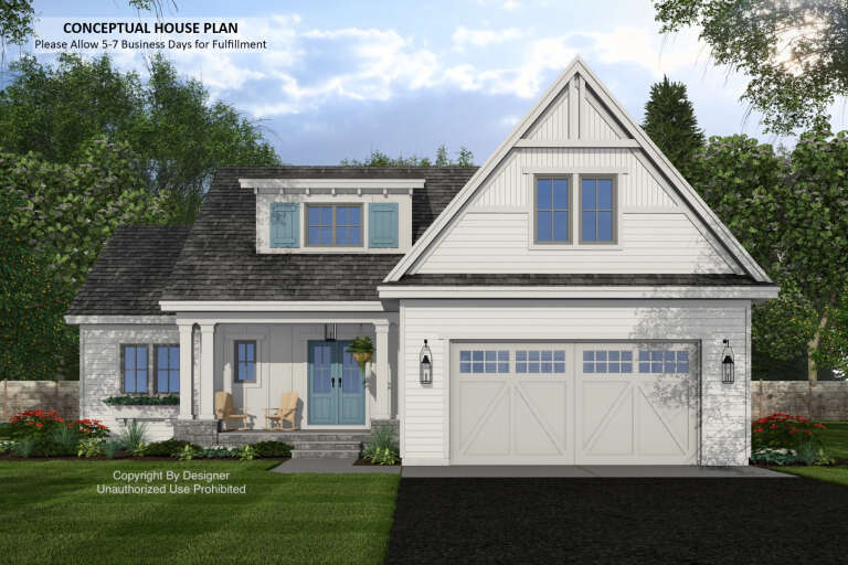 House Plan House Plan #34100 Front Elevation 