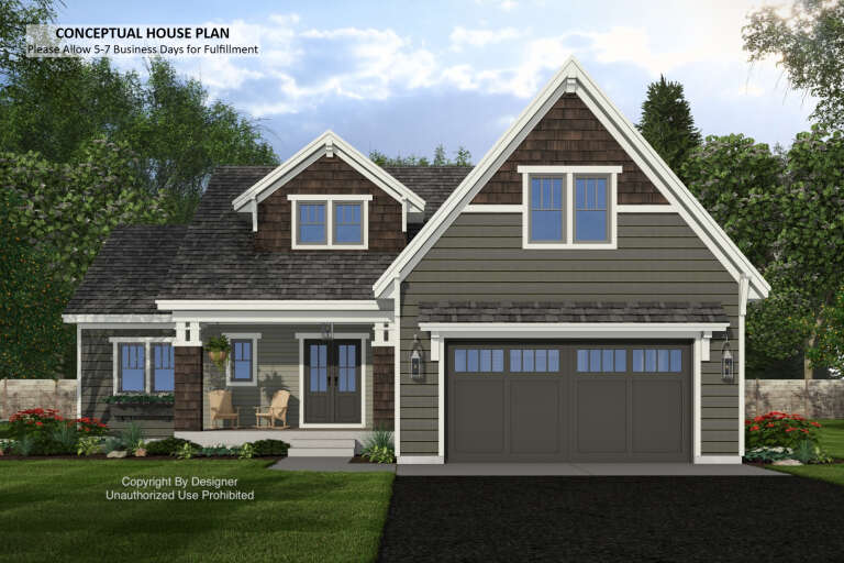 House Plan House Plan #34101 Front Elevation 
