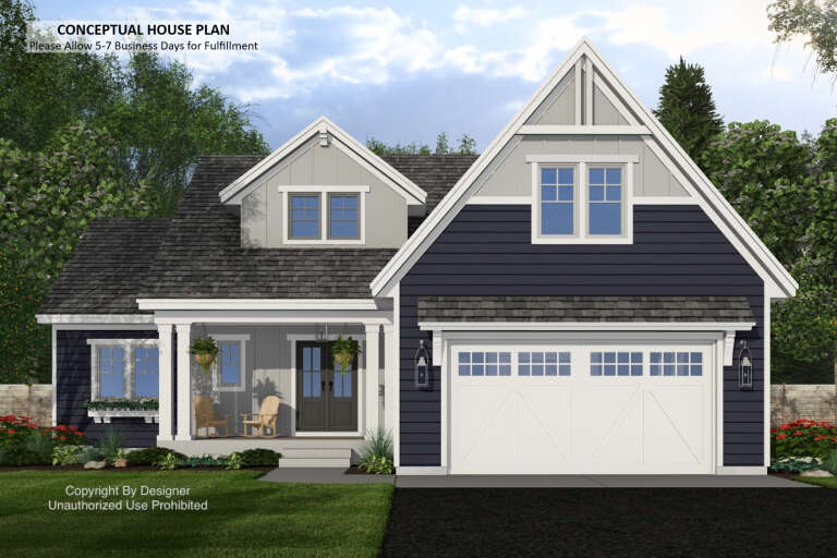 House Plan House Plan #34102 Front Elevation 