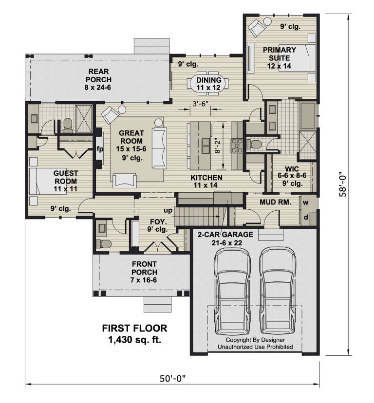House Plan House Plan #34102 Drawing 1