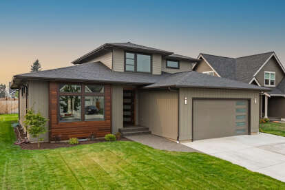 Modern House Plan #2464-00196 Build Photo