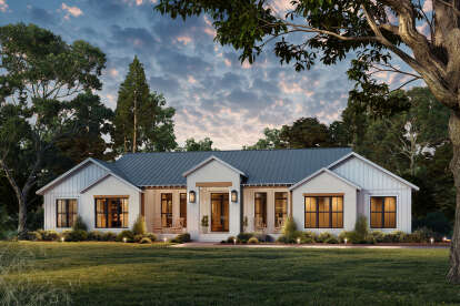 Modern Transitional House Plan #041-00405 Elevation Photo