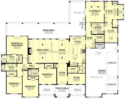 Main Floor  for House Plan #041-00405