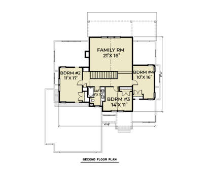 Second Floor for House Plan #2464-00197
