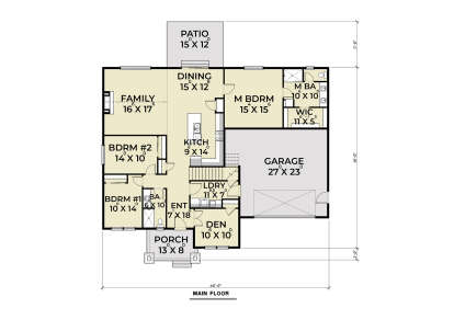 Main Floor  for House Plan #2464-00198
